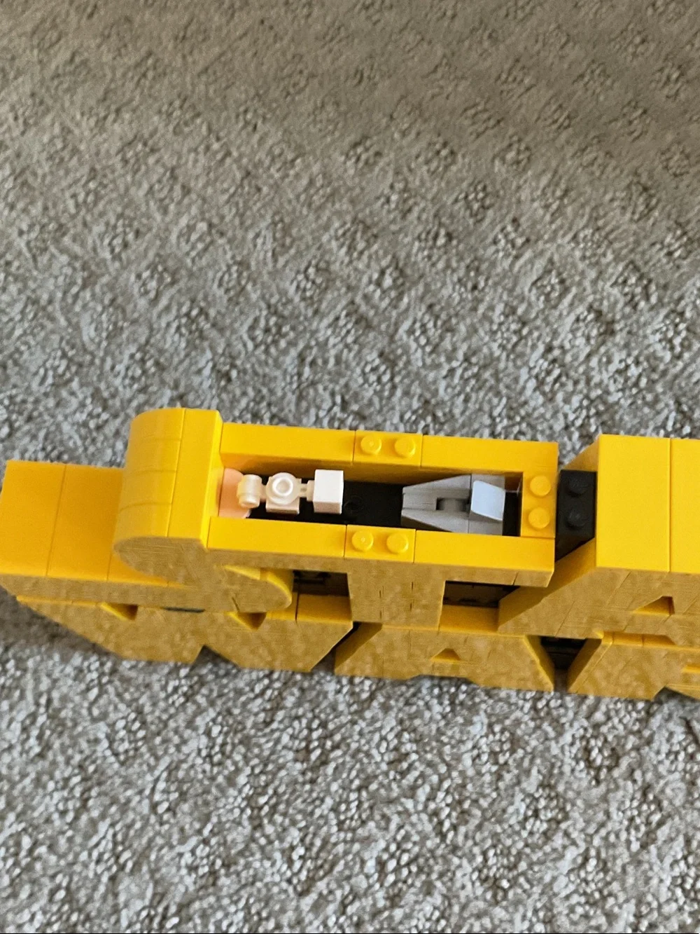 Lego Star Wars Yellow Logo Display